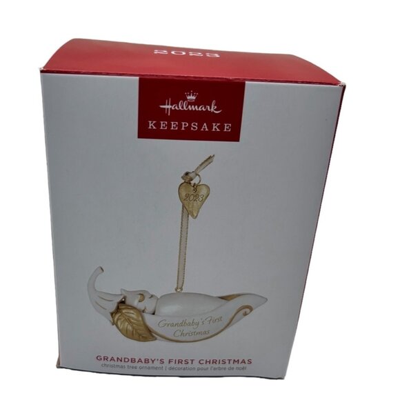 Grandbabys Babies First Christmas Hallmark Keepsake Ornament 2023 Grandchild 202 - Picture 2 of 12